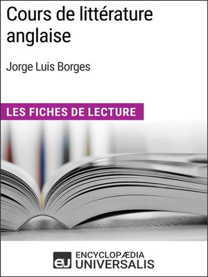 cover image of Cours de littérature anglaise de Jorge Luis Borges